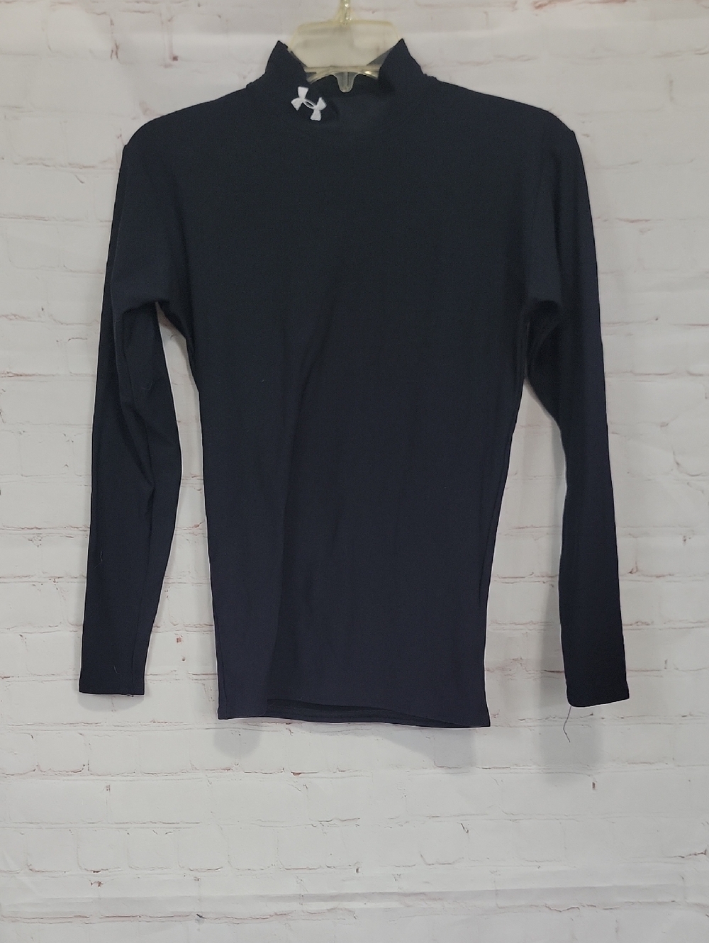 Under Armour Black Long-Sleeve Performance Top with Logo